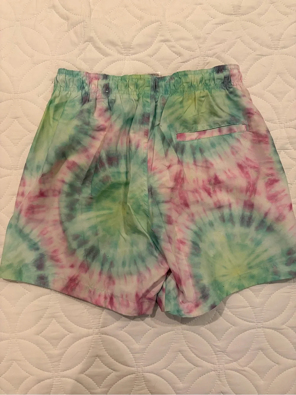 H&M Pastel Tie-Dye Swim Trunks